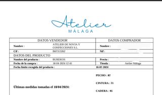 Vestido de Novia Atelier Bodas Málaga