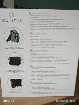 Trona portátil bebé