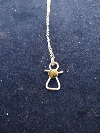 Colgante de Tanit,la diosa de Ibiza.Plata 1a ley.