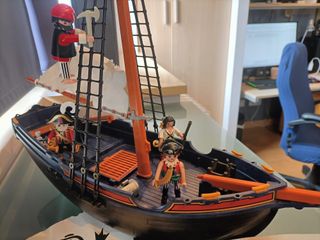 playmobil piratas barcos piratas 5810 +5140