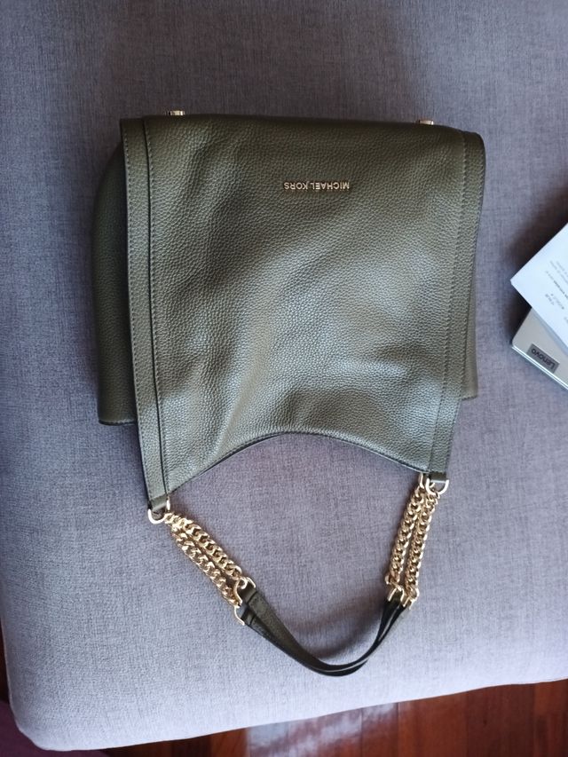 Bolso verde piel Michael kors