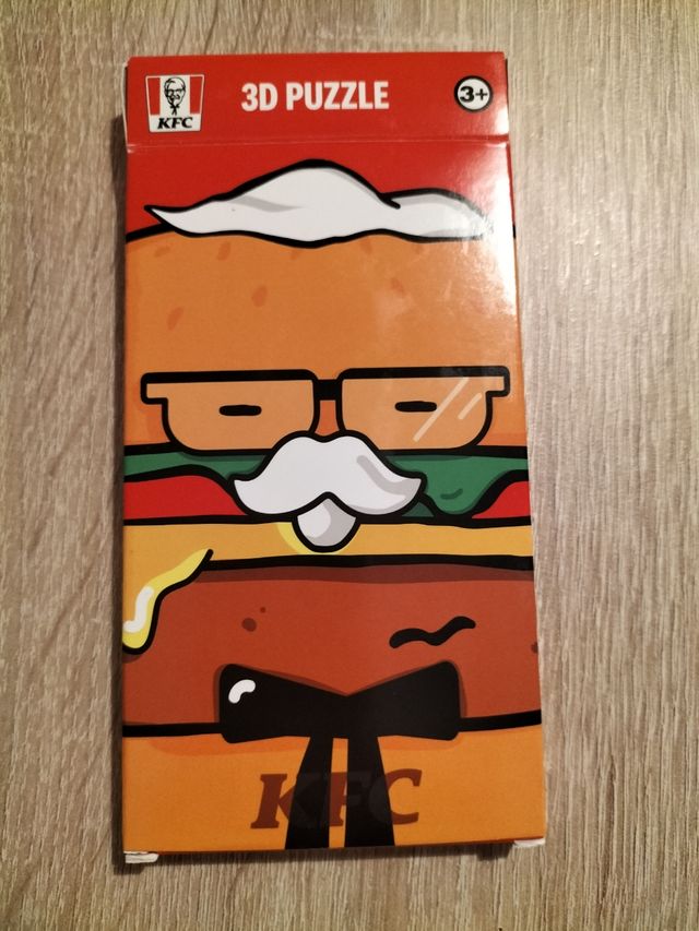 Puzzle 3D hamburguesa KFC
