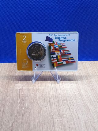 2euro Coincard Italia 2022. Erasmus