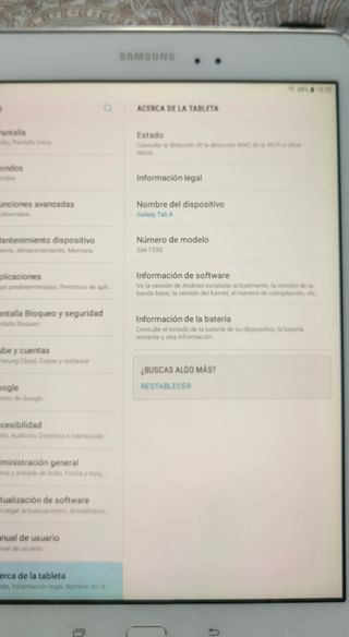 Tablet Samsung Galaxy Tab A T550