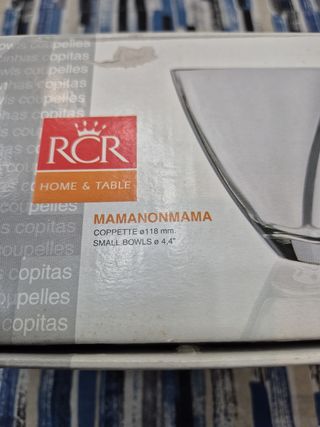 Set 4 Coppette Marca RCR