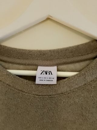 Sudadera Zara Man manga larga