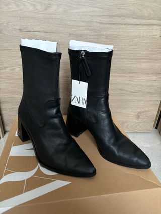 Botines tacón zara