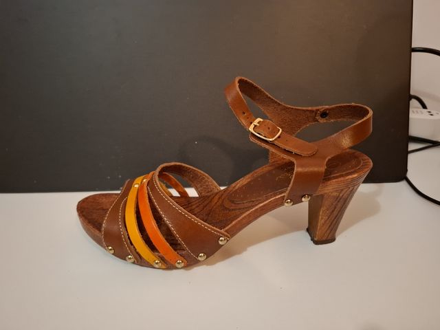 Sandali in pelle multicolor