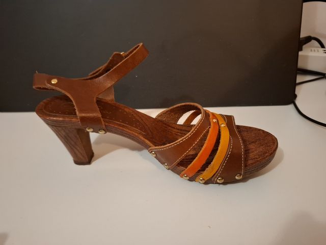 Sandali in pelle multicolor