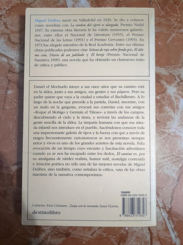 Libro El camino de Miguel Delibes
