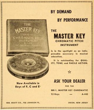 Antiga 1920's Harmónica Circular "The Master Key"