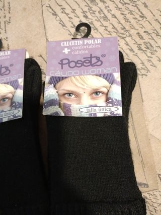 2 pares de calcetines polares. T unica