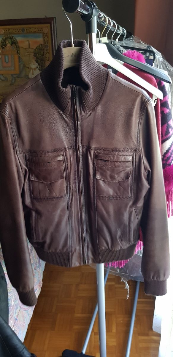 Giubbino in pelle donna