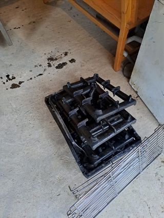 Cocina industrial a gas 6 fuegos