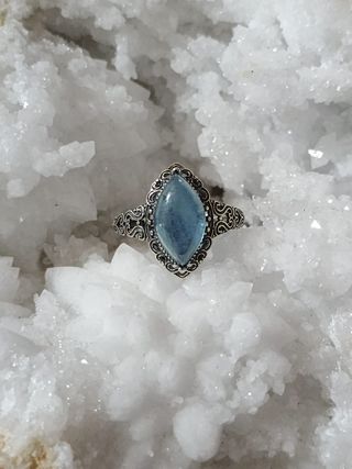Anillo Plata con Aguamarina