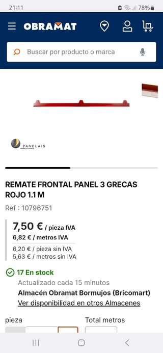 REMATE FRONTAL PANEL 3 GRECAS