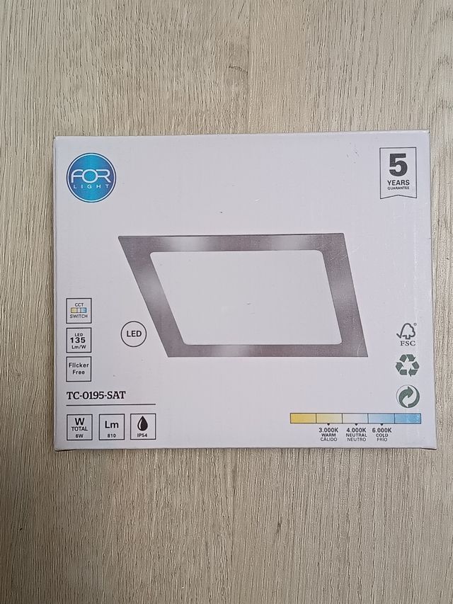 Luz Led de empotrar 12W