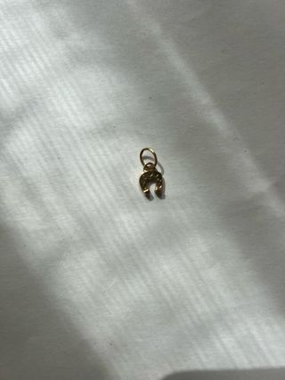 Colgante herradura dorada