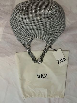Bolso brillo Zara