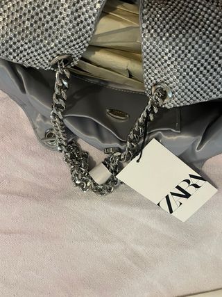 Bolso brillo Zara