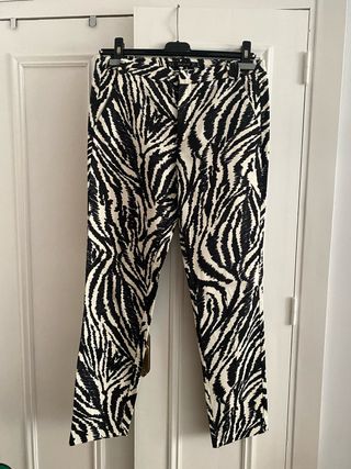 Pantalón de vestir estampado Zara