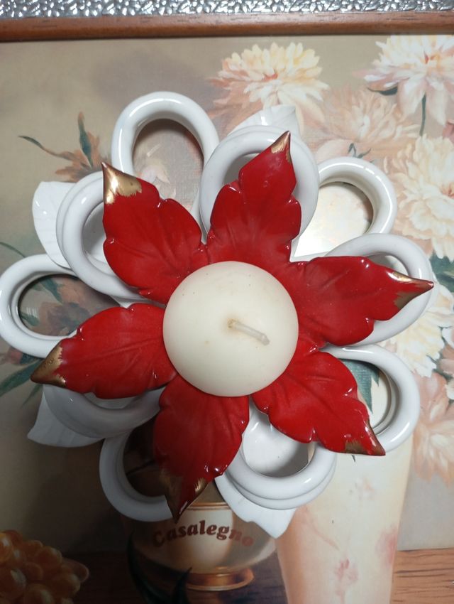 Porta candela ceramica