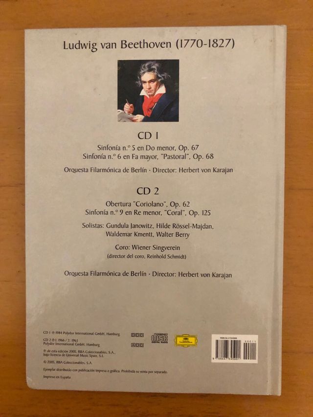 Beethoven sinfonías 5 6 y 9