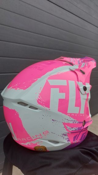 Capacete FLY RACING Rosa Motocross