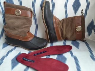 Botas impermeables y piel Tommy Hilfiger