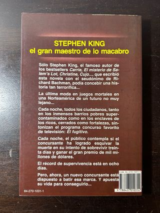 El fugitivo. Stephen King.