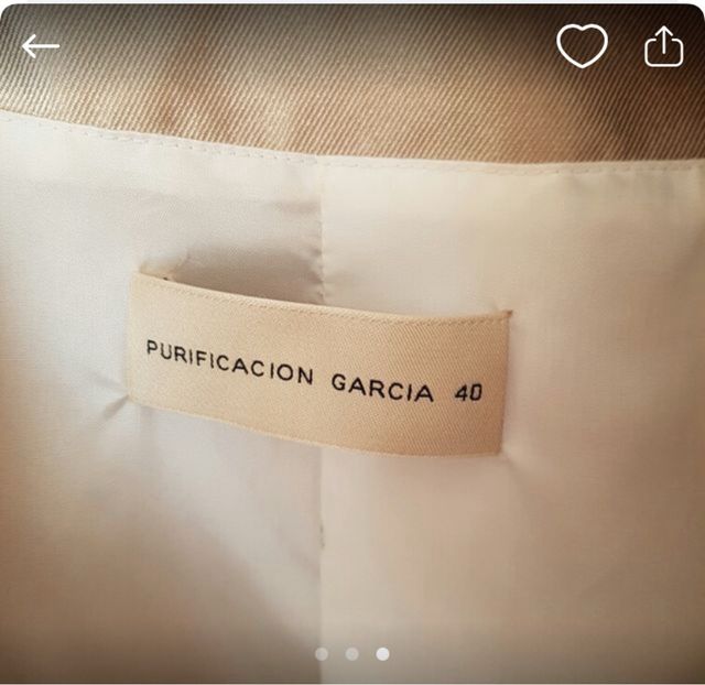 Traje Purificacion Garcia
