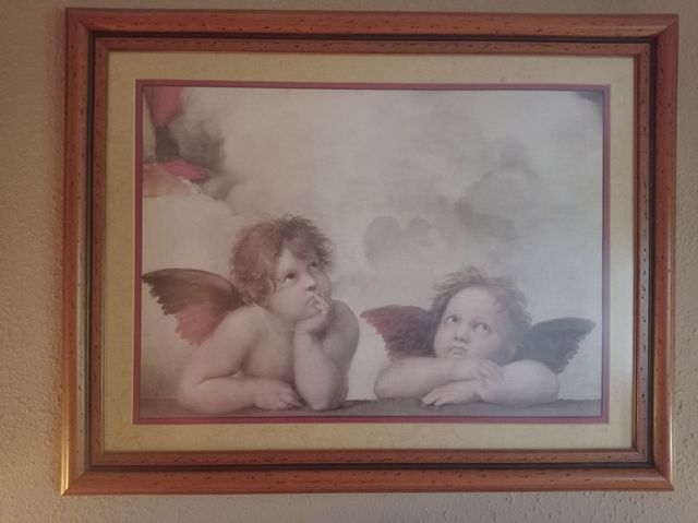 Cuadro de la Maddona Sixtina de Rafael 