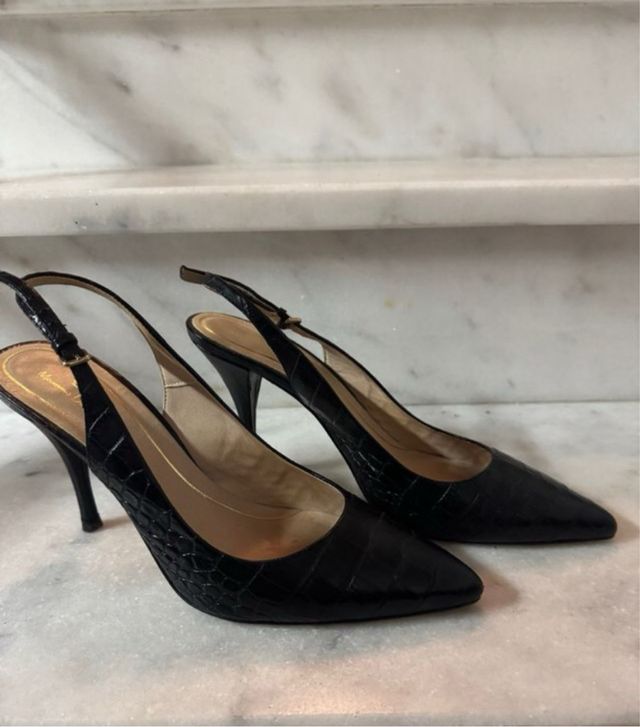 Zapatos de salon colo negro