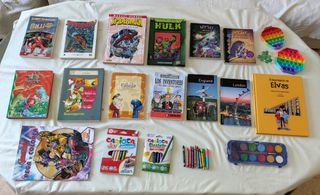LOTE COMICS, LIBROS Y DEMÁS ARTÍCULOS FOTOS EN MUY