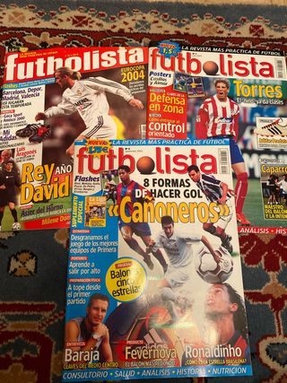 3 revistas futbolista numeros 2 4 y 15