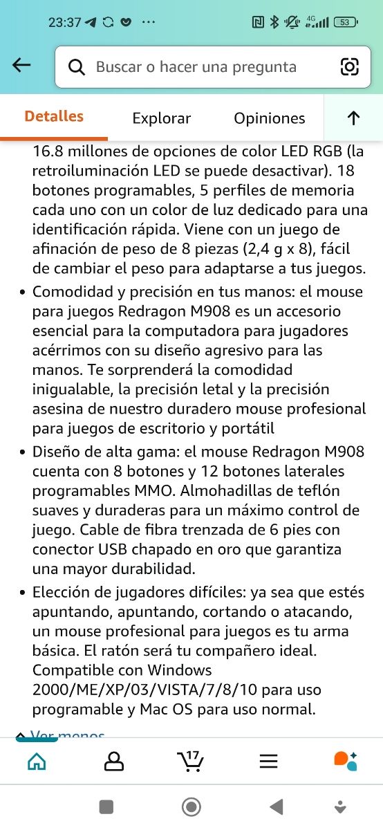 Ratón gaming