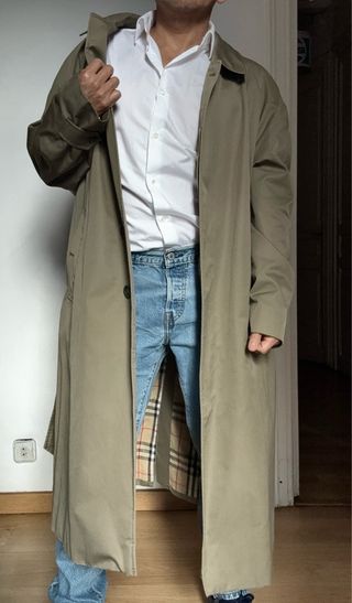 GABARDINA BURBERRY HOMBRE  52 L OVERSIZE  L