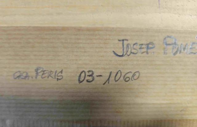JOSEP POMES OLEO SOBRE TABLEX MARINA PUERTO