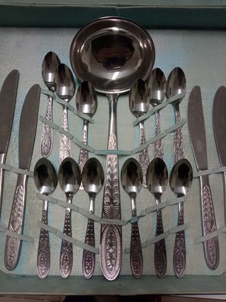 Set posate in acciaio inox mori