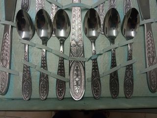 Set posate in acciaio inox mori
