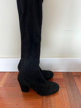 Botas altas zara negras 38
