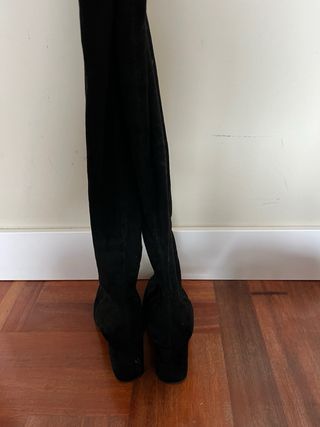 Botas altas zara negras 38