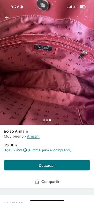 Bolso Armani