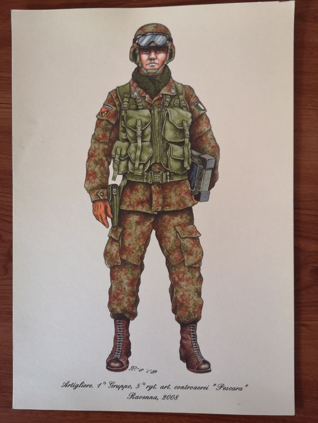 Stampe  unformi militari storiche. 