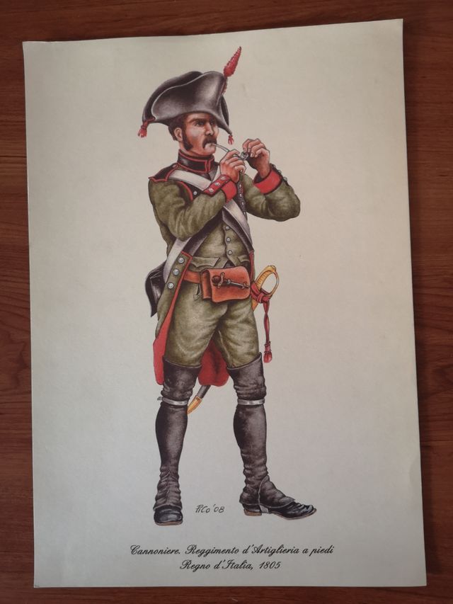 Stampe  unformi militari storiche. 