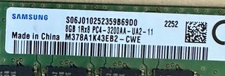 MEMORIA RAM DDR4 8 GB 3200 ORIGINAL HP