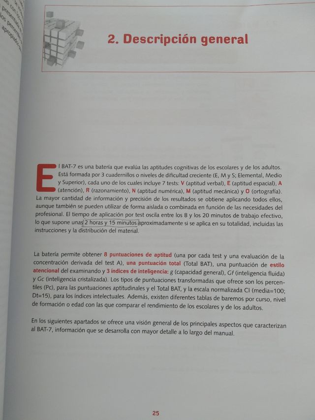 BAT-7, Batería de Aptitudes de TEA (Spanish Edition)