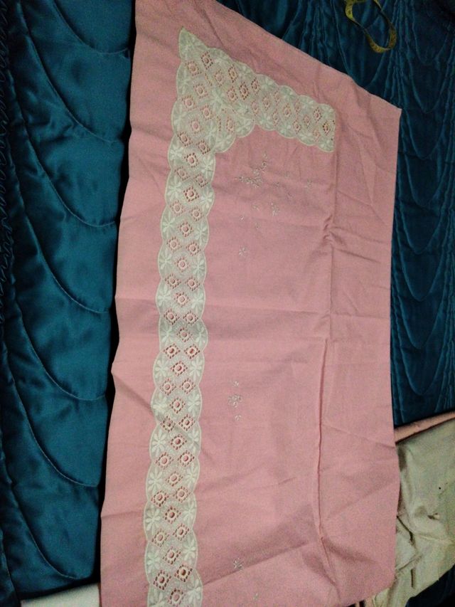 Juego de cama , sábana encimera y almoha