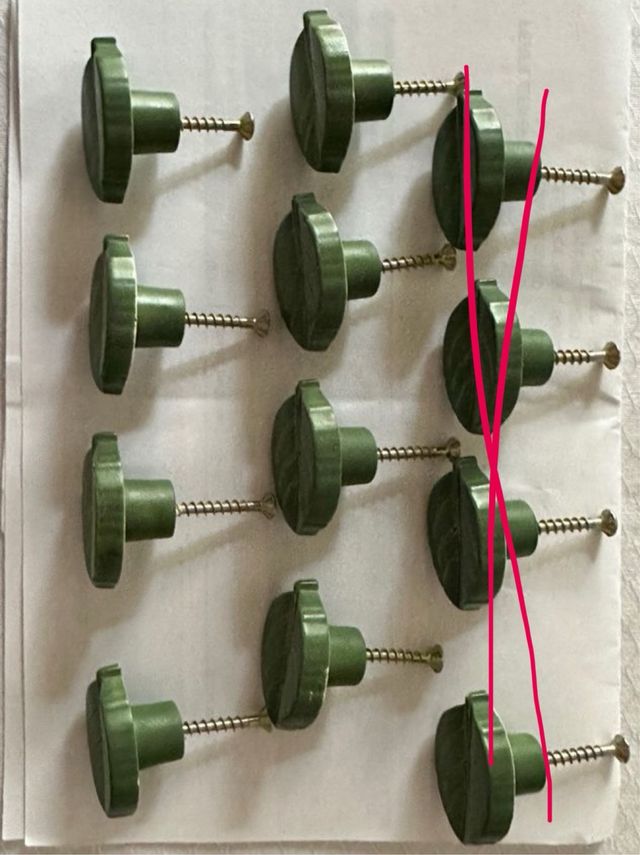 Tiradores armario hojas