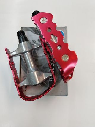 JUEGO DE PEDALES BICICLETA ROJO